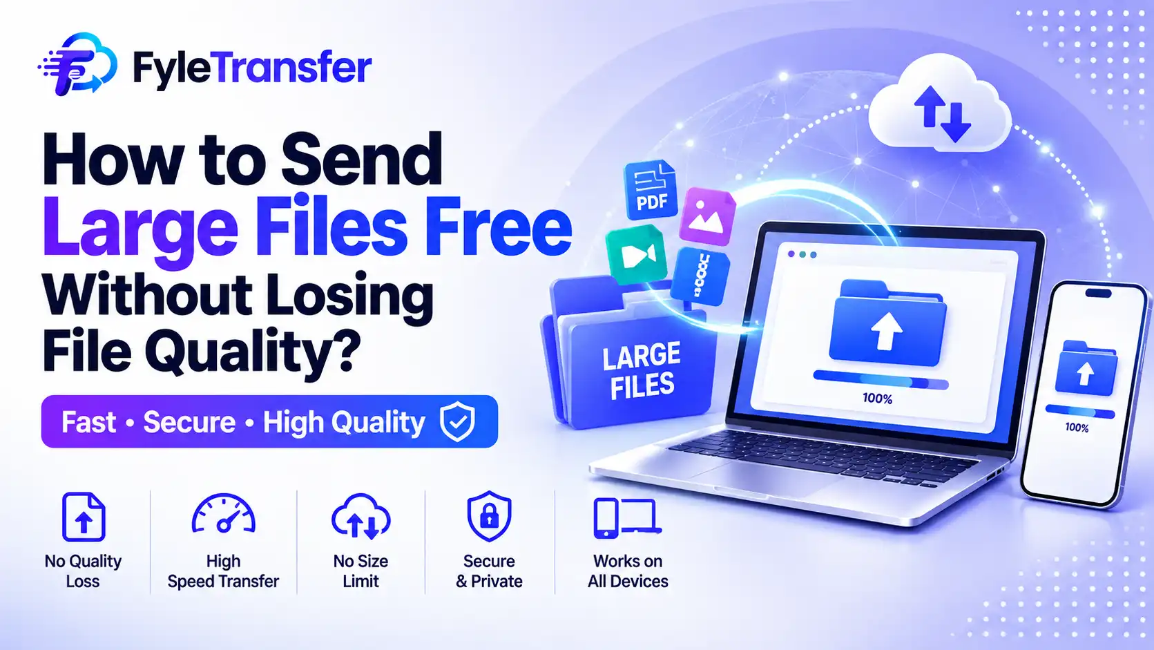 How to Send Large Files Free Without Losing File Quality?