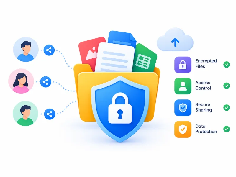 Built-in security for shared files